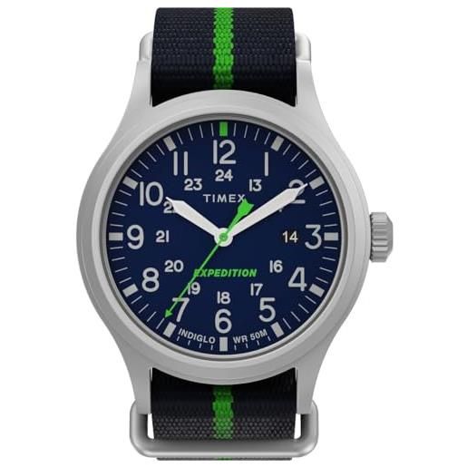 Timex orologio analogico al quarzo uomo con cinturino in tessuto tw2v23000