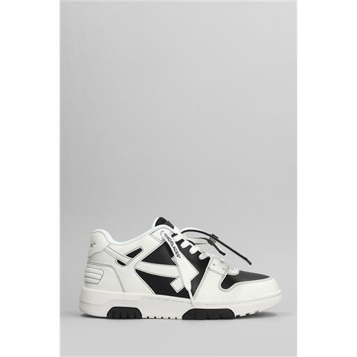 Off White sneakers out of office in pelle nera