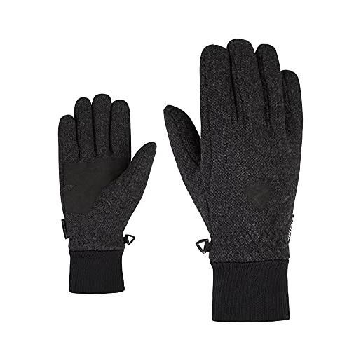 Ziener gloves ildo guanti multisport, uomo, dark melange, 6