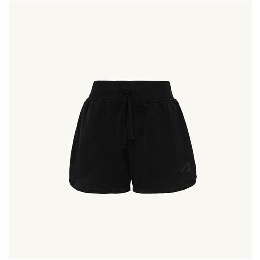 autry shorts tennis nero con piping in contrasto