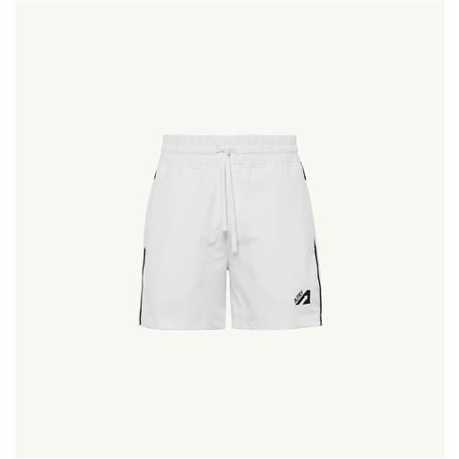 autry shorts tennis bianco con piping in contrasto