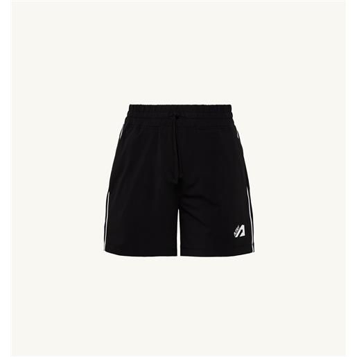 autry shorts tennis nero con piping in contrasto
