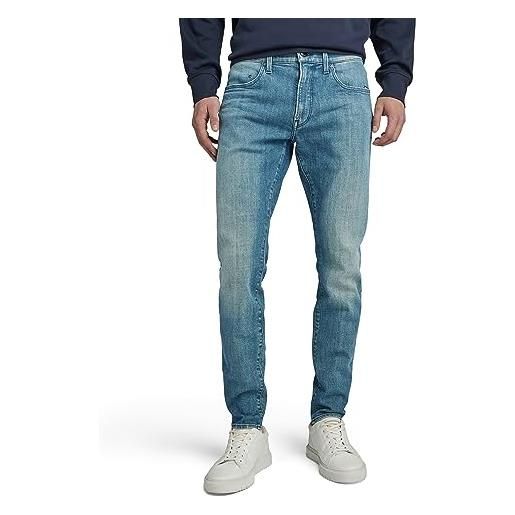 G-STAR RAW revend fwd skinny jeans, blu (worn in himalayan blue d20071-c051-g122), 26w / 30l uomo