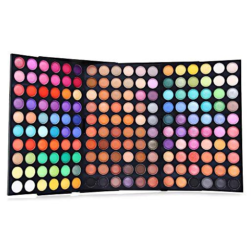 PhantomSky 180 colori ombretti cosmetico tavolozza per trucco occhi - perfetto palette per l'uso quotidiano e professionale