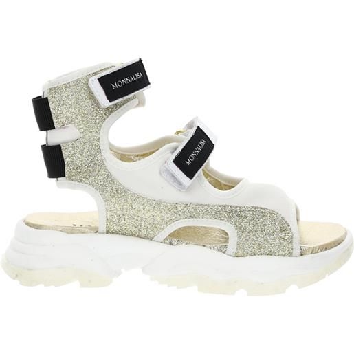 Monnalisa sandali glitter nappa fashion track