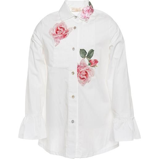 Monnalisa camicia in popeline patch