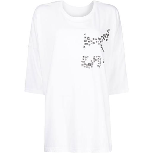 Y's t-shirt con stampa - bianco