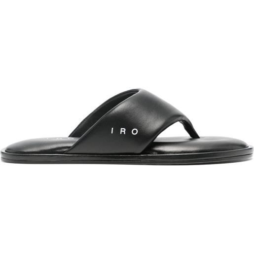 IRO frutti leather flip-flops - nero