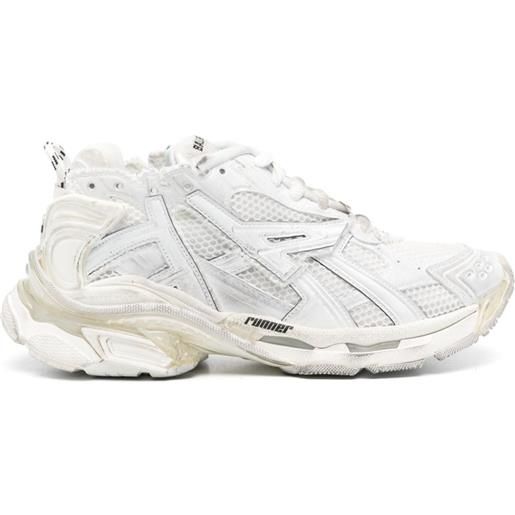 Balenciaga sneakers con inserti runner - bianco