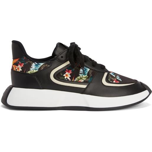 Giuseppe Zanotti sneakers ferox a fiori - nero