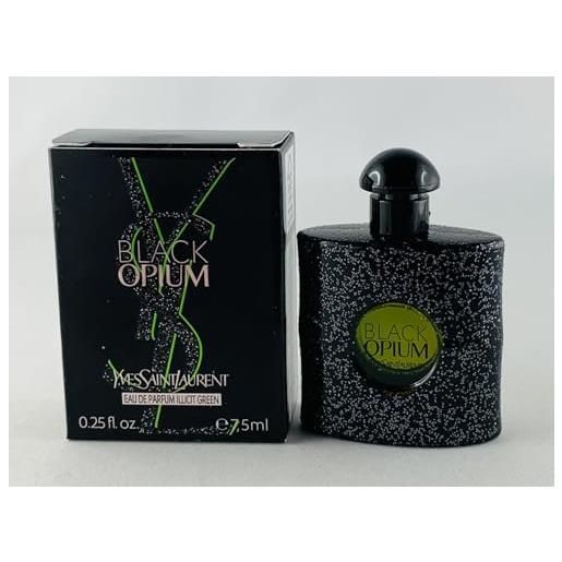 Yves saint laurent, black optium illicit green mini eau de parfum donna 7,5 ml