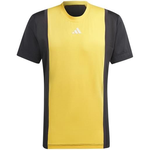 Adidas t-shirt da uomo Adidas heat. Rdy pro free. Lift 3d rib t-shirt - orange/black