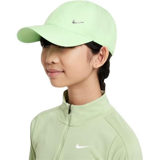 Nike berretto da tennis Nike kids dri-fit club unstructured metal swoosh cap - vapor green
