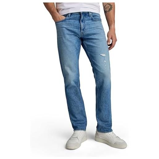 G-STAR RAW mosa straight jeans, jeans uomo, nero (worn in black moon d23692-b479-g108), 40w / 32l