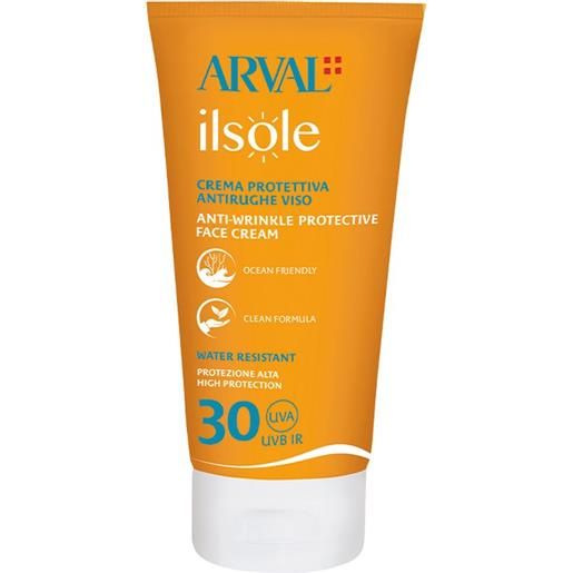 ARVAL il sole crema protettiva antirughe viso spf 30 50 ml
