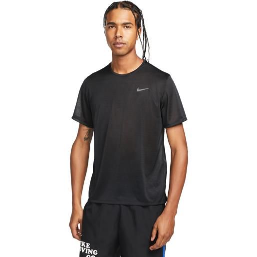 Nike t-shirt uomo Nike nk dri fit miler breathe nero