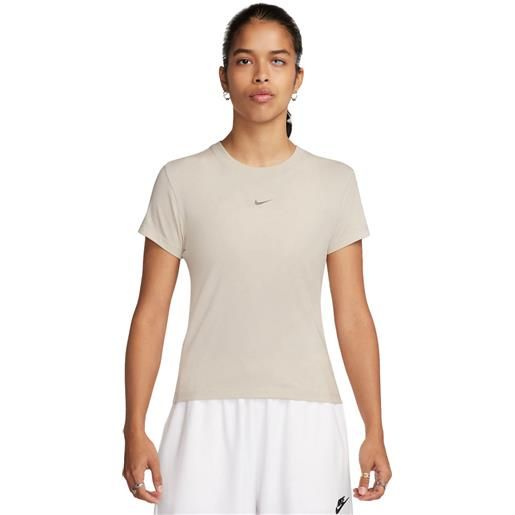 Nike t-shirt donna Nike slim chill bianco sporco