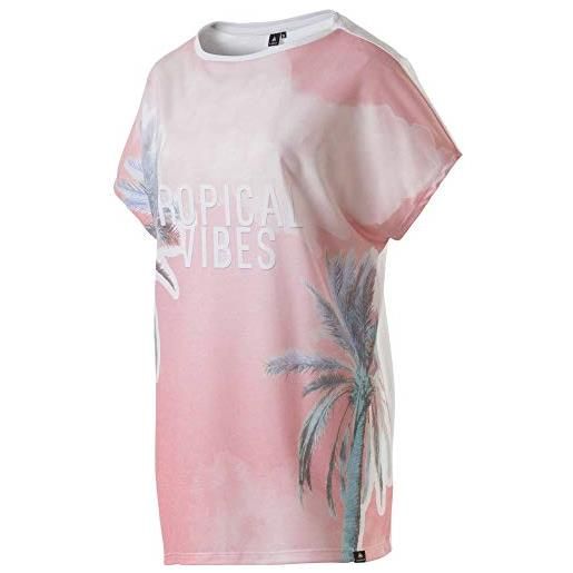 Firefly elina, t-shirt donna, rosa light, 44