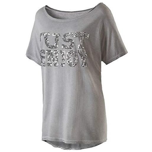 Firefly emma, t-shirt donna, grigio melange, 36
