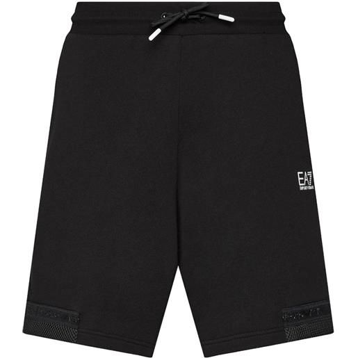 EA7 shorts in tessuto nero / s
