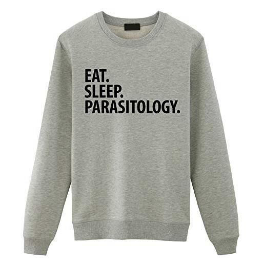 Fellow Friends - parasitology sweater, eat sleep parasitology sweatshirt mens womens gift medium grey