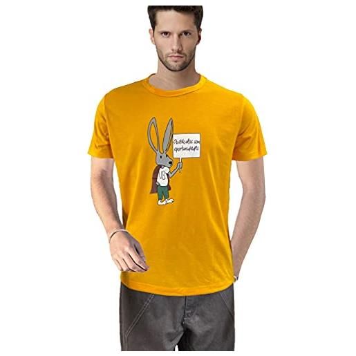 costumebase suicide squad 2 colonnello rick flag super rabbit t-shirt t-shirt gialla, giallo, l