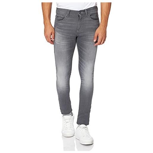 ARMANI EXCHANGE super skinny light grey wash jeans, grigio, 42 uomo