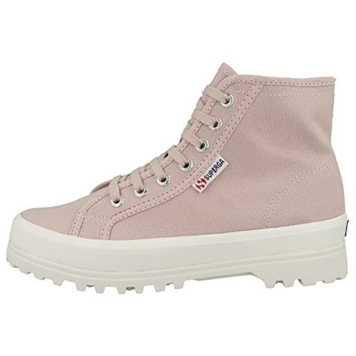 SUPERGA 2341 alpina - ankle boots - allacciata - unisex - pink skin-f avorio
