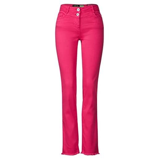 Cecil b376160 pantaloni in tessuto dritti, rosa fresca, 28w x 30l donna