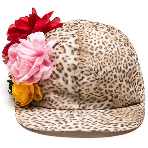 Monnalisa cappello con visiera leopardato