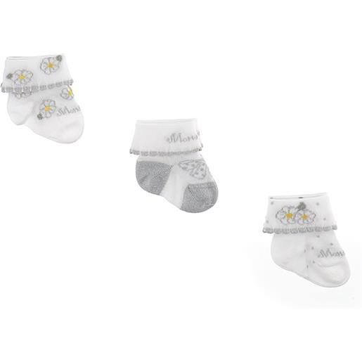Monnalisa set calzini neonato con fiori