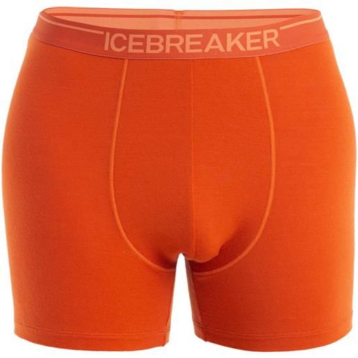 Icebreaker - boxer tecnici in lana merino - men merino anatomica boxers molten per uomo in nylon - taglia s, m, l, xl - rosso