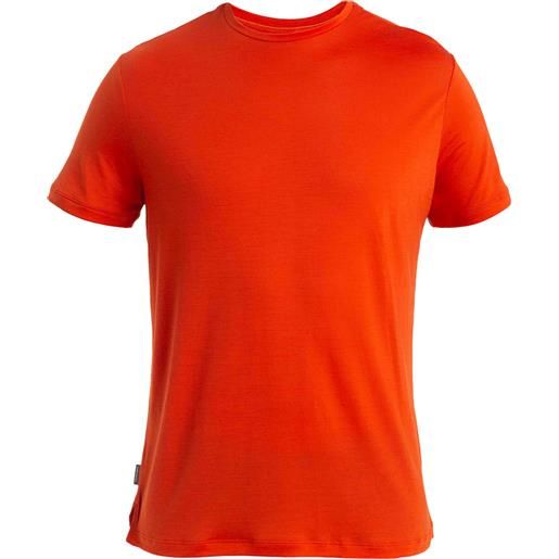 Icebreaker - t-shirt a maniche corte leggera e traspirante - men merino 125 cool-lite sphere iii ss tee molten per uomo - taglia s, m, l, xl - arancione