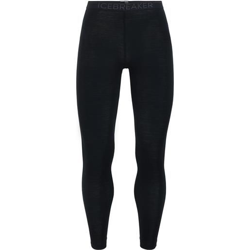 Icebreaker - leggings tecnici in lana merino, 175 g/ m² - mens 175 everyday leggings black per uomo - taglia s, m, l, xl - nero