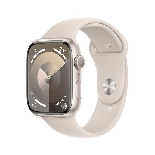 Apple watch series 9 gps cassa 45mm in alluminio galassia con cinturin