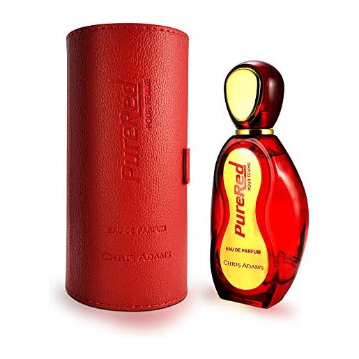 Chris Adams pure red pour femme, eau de parfum spray da 100 ml profumo