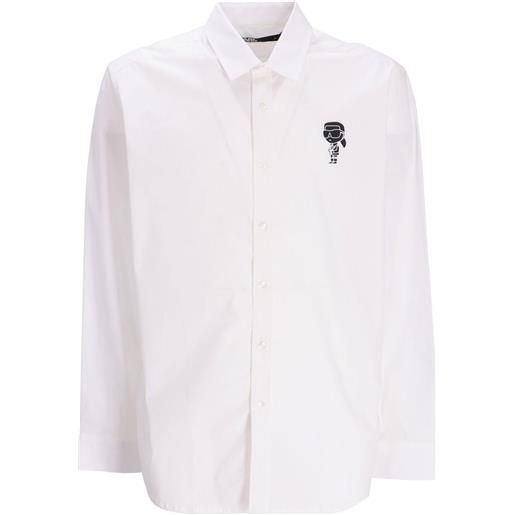 Karl Lagerfeld t-shirt con stampa ikonik karl - bianco