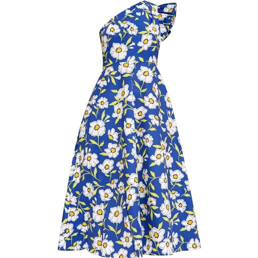 Kate Spade floral-print midi dress - blu