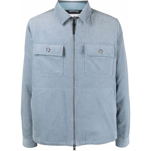 Woolrich giacca-camicia imbottita stag - blu