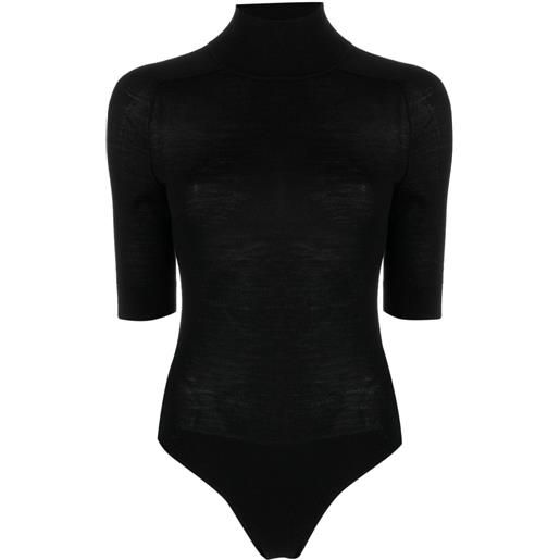 Calvin Klein body con collo rialzato - nero