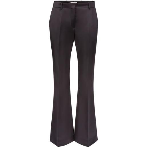 Nina Ricci tailored flared satin trousers - nero