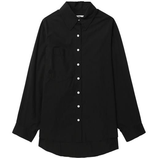 SJYP camicia con colletto alla francese - nero
