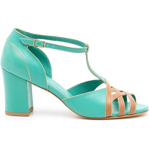 Sarah Chofakian sandali chiara con design color-block 75mm - blu