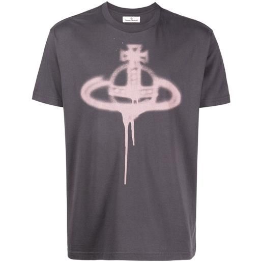 Vivienne Westwood t-shirt con stampa - grigio
