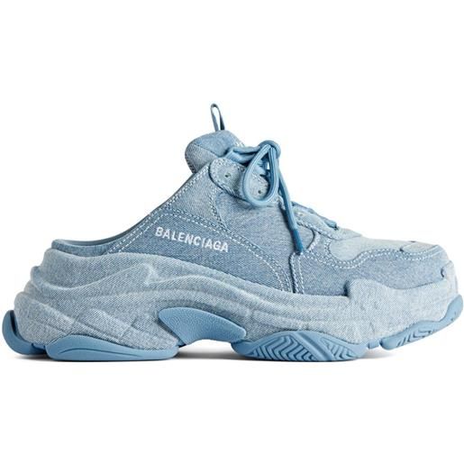 Balenciaga sneakers triple s denim - blu