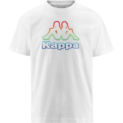 Kappa t-shirt logo friodo white da uomo