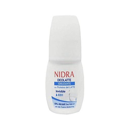 Nidra 3 x Nidra deolatte idratante deodorante latte deodorante roll-on 48 h 50 ml