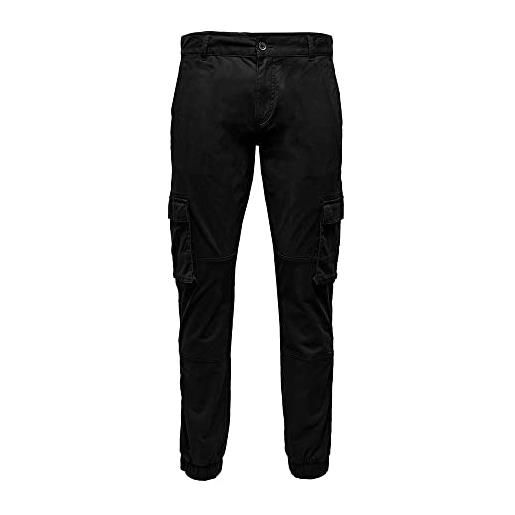 Only & Sons cam stage cuff cargo pants 32