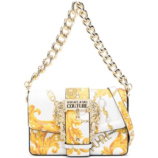 Versace Jeans Couture borsa a tracolla chain couture in finta pelle - bianco