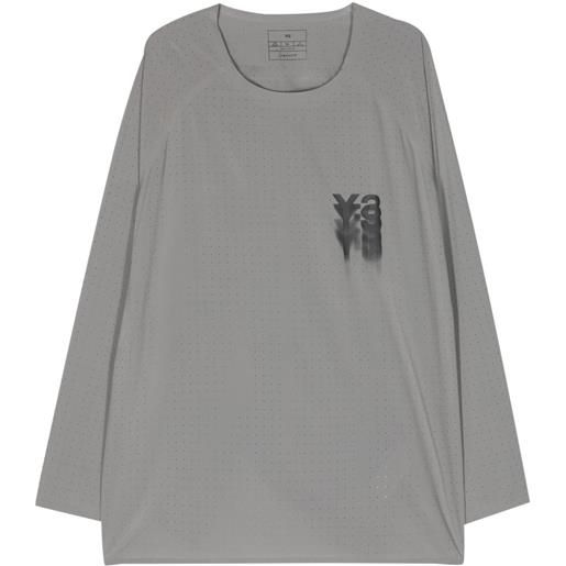 Y-3 t-shirt con stampa - grigio